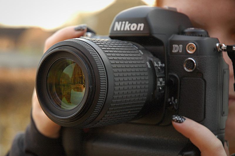 Nikon 55-200mm VR, mounted on a Nikon D1